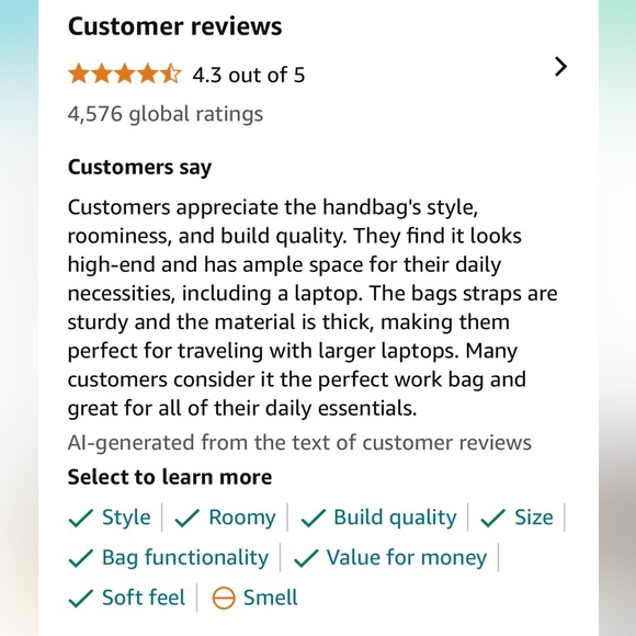 LOVEVOOK Laptop Tote Bag for Women 15.6 Inch Waterproof Leather Computer Bags - Picture 9 of 9